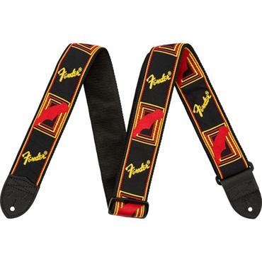 Fender USA 【夏先取り大特価セール】Monogrammed Strap Black/Yellow/Red(#0990681500)