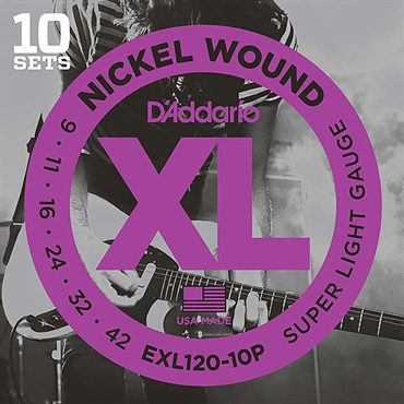 【夏先取り大特価セール】XL Nickel Multi-Packs Electric Guitar Strings EXL120-10P [10 Set Pack]