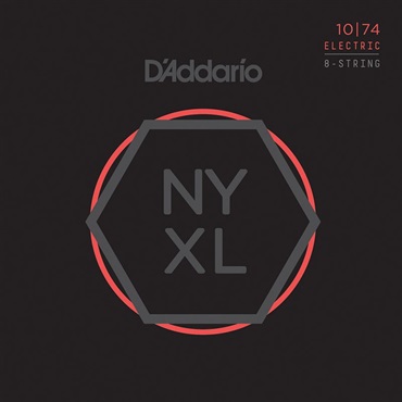 D’Addario 【夏先取り大特価セール】NYXL Series 8-String Electric Guitar Strings [NYXL1074 Light Top/Heavy Bottom， 10-74]
