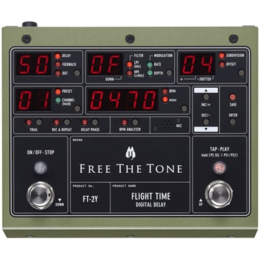 Free The Tone FLIGHT TIME FT-2Y [Digital Delay]（フリーザトーン）ディレイ