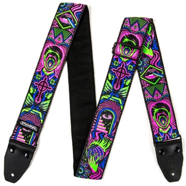 Dunlop (Jim Dunlop) 【夏先取り大特価セール】I Love Dust Jacquard Straps Headspace Green (ILD01)