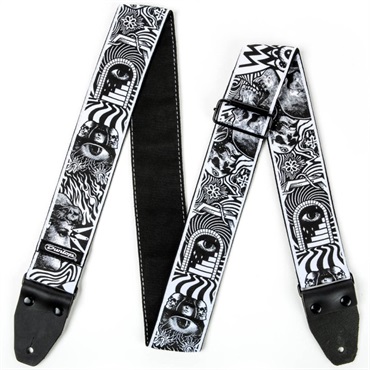 Dunlop (Jim Dunlop) 【夏先取り大特価セール】I Love Dust Jacquard Straps Skulls (ILD04)