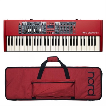 Nord（CLAVIA） Nord Electro 6D 61+専用ソフトケースセット ノードエレクトロ 61鍵 セミウェイト・ウォーターフォール鍵盤