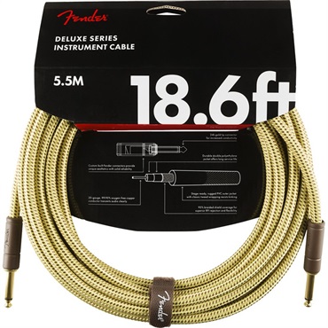 Fender USA 【夏のボーナスセール】 Deluxe Series Instrument Cable Straight/Straight 18.6' (Tweed) (#0990820081)