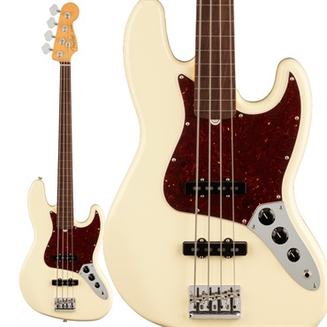 American Professional II Jazz Bass FRETLESS (Olympic White/Rosewood) 【生産完了品】 【The Spring Summer 2026 Campaign】 【夏先取り大特価セール】