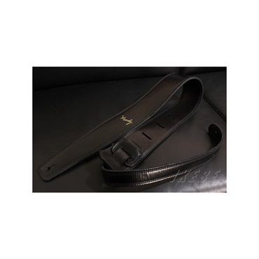 Moody Handmade Leather Straps Leather & Leather Series 2.5inch Standard Tail 【 Black / Black 】