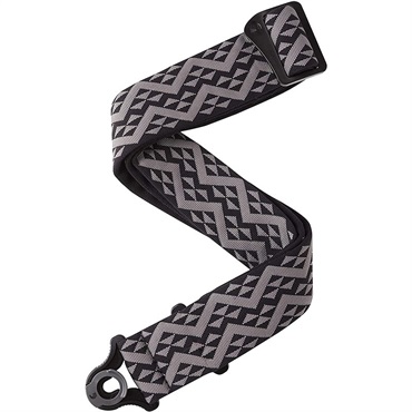 D’Addario Auto Lock Guitar Strap［50BAL03/Black Geometric Padded］
