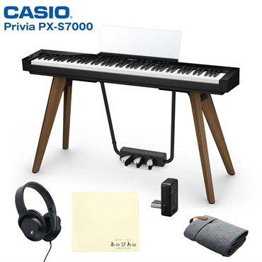 (セルフ組立・玄関先お渡し) カシオ Privia PX-S7000BK ブラック プリヴィア (特典：練習用ヘッドホン＆お手入れクロス付き！) 電子ピアノ デジタルピアノ (※配送事項要ご確認) (代引不可)