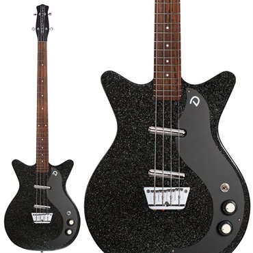 Danelectro 59DC SHORT SCALE BASS Black Metalflake