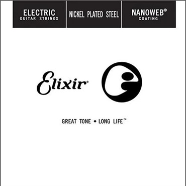 ELIXIR 15252 ELECTRIC NICKEL PLATED STEEL NANOWEB Coating Strings (Single/.052)
