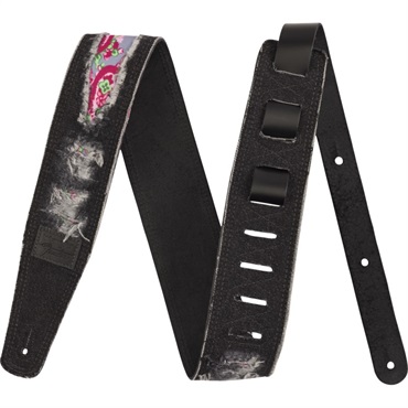 Fender USA Fender(R) x Wrangler(R) Ripped Denim Strap， Black[#0990638012]