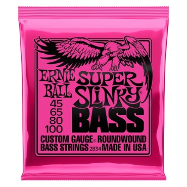 ERNIE BALL Round Wound Bass Strings/#2834 SUPER SLiNKY