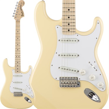 Fender Made in Japan Yngwie Malmsteen Stratocaster (Yellow White/Scalloped Maple)
