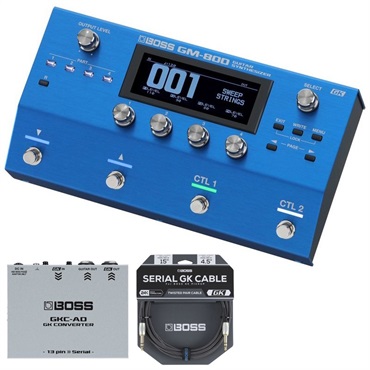 BOSS 【セット品】 GM-800【Guitar Synthesizer】+GKC-AD【GK Converter(13pin to Serial)】+BGK-15【Serial GK Cable 4.5m】 ギターシンセ ボス