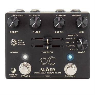 WALRUS AUDIO Sloer Stereo Ambient Reverb (Black) WAL-SLOER #BK（ウォルラスオーディオ）リバーブ