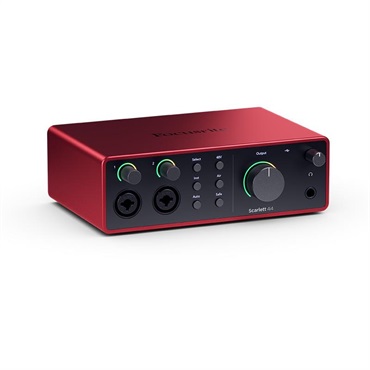 【予約商品・5月30日入荷予定】Scarlett 4i4 gen4 (Cubase LE付属)(4in4out・USB-C オーディオインターフェイス)(フォーカスライト)(スカーレット)(4th Gen)
