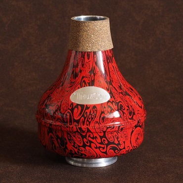 TrumCor トランコア / 《Doc-Ouflage》 Zinger DCZ-033 (Black Swirls - Red) ワウワウ トランペット用 ミュート