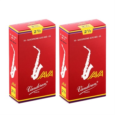 【2個セット】《硬さ：2-1/2》アルトサックス用リード バンドレン JAVA RED 【宅配便発送】【正規輸入品】