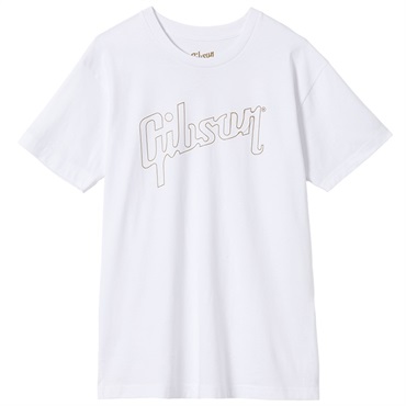 Gibson Farewell Tour x Gibson Gold Logo Tee (White) Small【GA-FWT-WHTTSM】