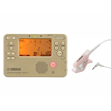YAMAHA ヤマハ / TDM-710GL チューナー & メトロノーム + TM-40PK (ピンク) チューナー用 マイクロフォンセット  【セットがお買い得!!】