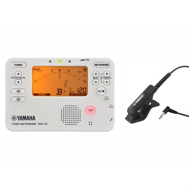 YAMAHA ヤマハ / TDM-710IV チューナー & メトロノーム + TM-40BK (ブラック)チューナー用 マイクロフォンセット 【セットがお買い得!!】