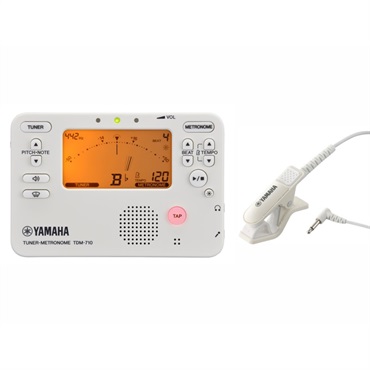 ヤマハ / TDM-710IV チューナー & メトロノーム + TM-40IV (アイボリー) チューナー用 マイクロフォンセット  【セットがお買い得!!】