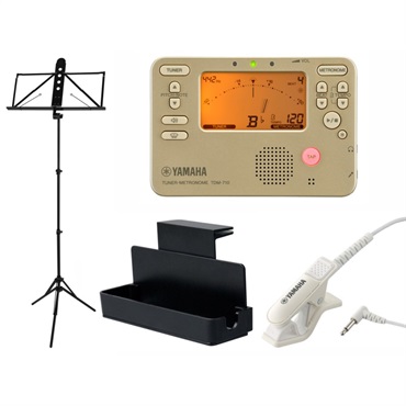 YAMAHA ヤマハ / TDM-710GL チューナー & メトロノーム 4点セット（TDM-710GL/TM-40IV/MS-RKDX/MS-260AL） 【セットがお買い得!!】