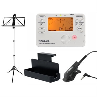YAMAHA ヤマハ / TDM-710IV チューナー & メトロノーム 4点セット（TDM-710IV/TM-40BK/MS-RKDX/MS-260AL） 【セットがお買い得!!】