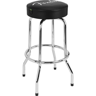 【夏のボーナスセール】 Fender Spaghetti Logo Pick Pouch Barstool， Black/Chrome， 30[#9192022013]
