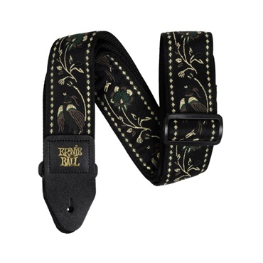 ERNIE BALL BLACK PLEASANT PHEASANT JACQUARD STRAP [#5372]