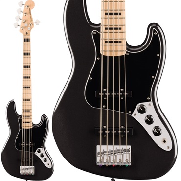 Affinity Series Active Jazz Bass V (Black Metallic/Maple)