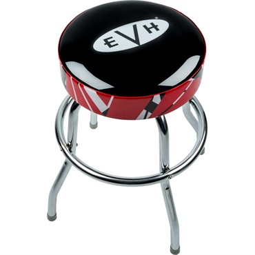 【夏のボーナスセール】 【生産完了モデル】EVH LOGO BARSTOOL WITH STRIPED TRIM 24inch (#0227297024)