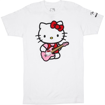 FENDER(R) x HELLO KITTY(R) WHITE SLEEVE HIT LOGO TEE L (LARGE) (#9190189506)