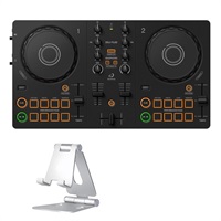 DDJ-FLX2 + スマホスタンドSET 【APPLE MUSIC対応】 (djay / rekordbox / Serato DJ Lite 対応DJコントローラー)(アルファシータ)