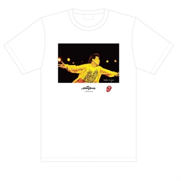 Mick Photo by Mikio Ariga Tokyo Japan 1990 S/S Tee White-XL