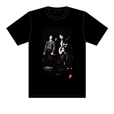 Mick & Keith Photo by Mikio Ariga Tokyo Japan 1990 S/S Tee Black-M