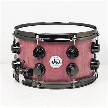 dw DRU20712SSNRN101[Collector's Pure Purpleheart Snare Drum VLT Shell 12×7 - Natural Satin Oil w/Black Nickel Hardware]