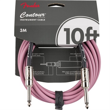 Fender USA 【夏のボーナスセール】 CONTOUR SERIES INSTRUMENT CABLE (10feet/BURGANDY MIST)(#0990571166)