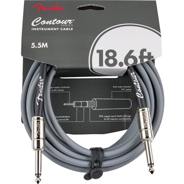 Fender USA 【夏のボーナスセール】 CONTOUR SERIES INSTRUMENT CABLE (18.6feet/INCA SILVER)(#0990571824)