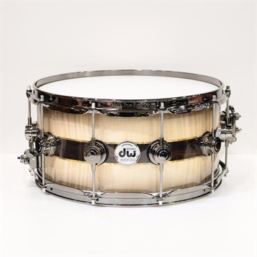 dw 【イケベ楽器店創業50周年記念モデル】DR366514SSN-DC3 [Collector's Pure Maple ''333'' Shell 14x6.5 / Quick Candy Black Burst over Italian Sycamore Exotic Veneer - Ziricote Inlay w/ Gold Leaf Pinstripes]