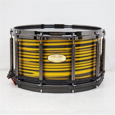 Masterworks Snare Drum 14x8 Free Floating -Gold Swirl on Black Carbon-【イケベ楽器店創業50周年記念モデル】