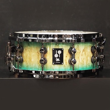 【イケベ楽器店創業50周年記念モデル】SQ2 System Snare Drum - Maple Vintage 14x6 - Blue Burst on Scandinavian Birch
