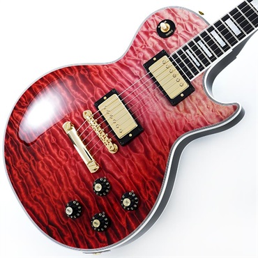 IKEBE 50th Anniversary 1968 Les Paul Custom 7A Quilt Maple Top Gloss Trans Red SN.511038
