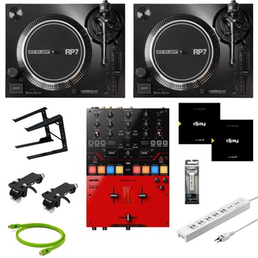 reloop RP-7 + DJM-S5 djay Pro対応ヴァイナル付属 スクラッチDJ入門10点セット (リループ)