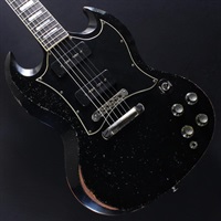 Limited Run Murphy Lab SG Custom w/Batwing P-90 Heavy Aged (Ebony) #CS 600744