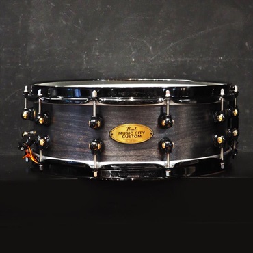 USED 中古 MCCM1450S/B #1009 Music City Custom -USA Solid Maple Shell Snare Drums 14×5 [Raven Rally]