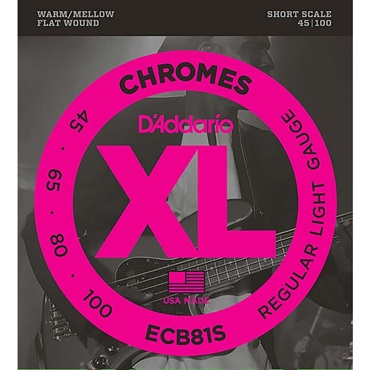 D’Addario Chromes Flat Wound ECB81S