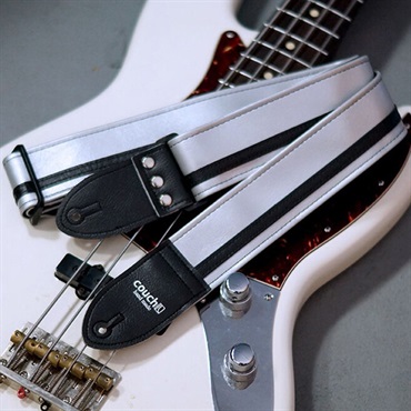Couch Guitar Strap Vinyl Racer X Strap シルバー × ブラック 画像2