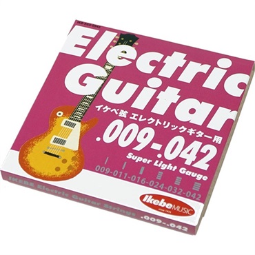 Ikebe Original Electric Guitar Strings イケベ弦 エレキギター用 009-042 [Super Light Gauge/IKB-EGS-0942] ×3セット 画像1