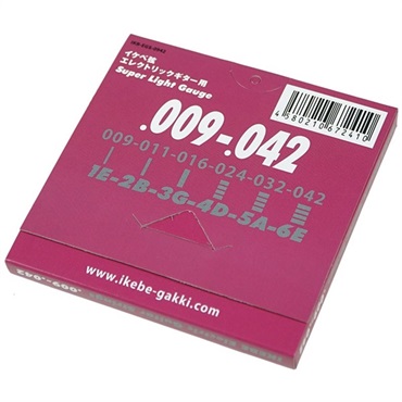 Ikebe Original Electric Guitar Strings イケベ弦 エレキギター用 009-042 [Super Light Gauge/IKB-EGS-0942] ×3セット 画像2